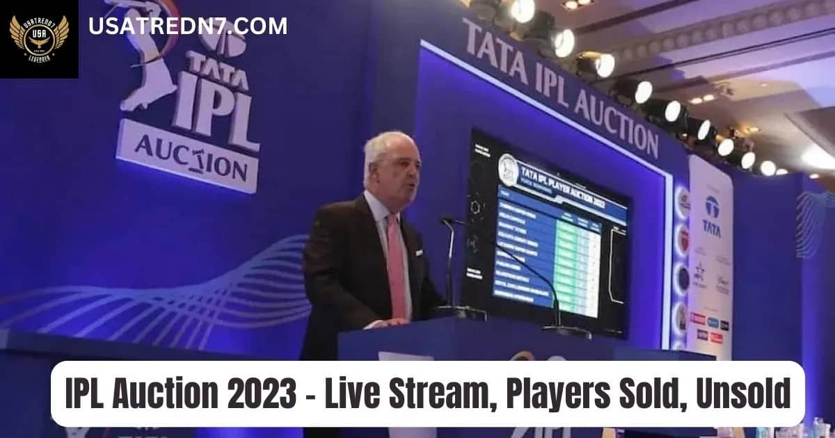 IPL Auction 2023 - Live Stream