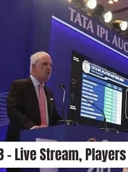 IPL Auction 2023 – Live Stream